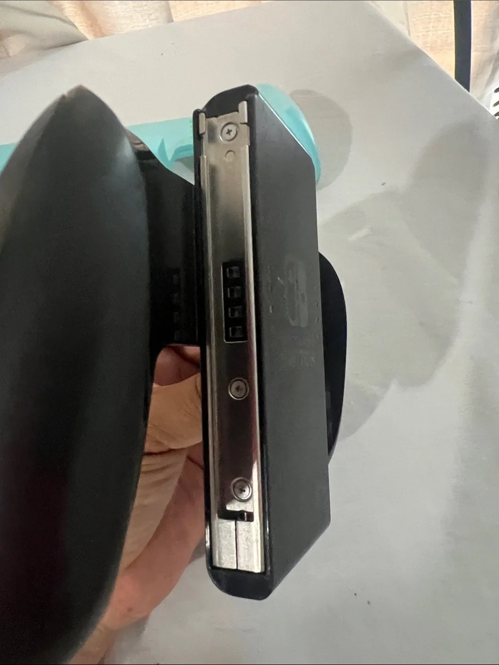 Universal Mobile Game Controller Grip - Black and Aqua Bundle